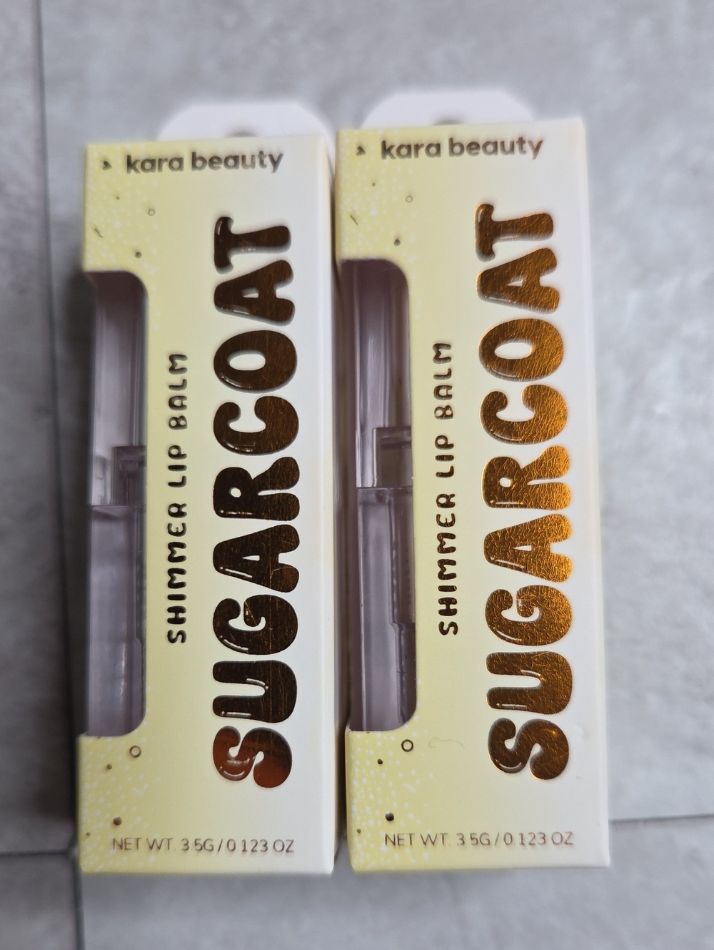 Kara Beauty Sugarcoat Shimmer Lip Balm - 02 SWEET TOOTH Set Of 2